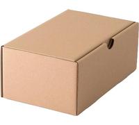 Lot de 500 boîtes postales brunes 250x150x100 mm