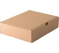 Lot de 500 boîtes postales brunes 330x250x80 mm