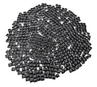 Lot de 500 carreaux de mosaïque carrés en céramique - 500 g - 1 x 1 cm - Fait à la main - Pour les amateurs de projets de mosaïque et de décoration d'intérieur (noir)