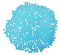 Lot de 500 carreaux de mosaïque carrés en céramique - 500 g - 1 x 1 cm - Pour les amateurs de projets de mosaïque et de décoration d'intérieur (bleu ciel)