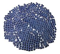 Lot de 500 carreaux de mosaïque carrés en céramique - 500 g - 1 x 1 cm - Pour les amateurs de projets de mosaïque et de décoration d'intérieur (bleu foncé)