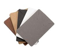 Lot de 500 cartes de présentation pour boucles d'oreilles et colliers - En carton - 6 x 9 cm - Marron - 6 x 9 cm