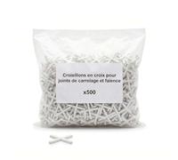 Lot de 500 croisillons en croix pour joints de carrelage et faïence - 3