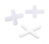 Lot de 500 entretoises en croix pour carrelage - Système de nivellement - 1,0/1,5/2,0/2,5/3 mm - Blanc - Pour pose au sol et au mur - Outil pour un alignement parfait des carreaux en céramique dans la