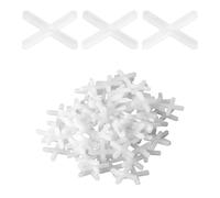 Lot de 500 entretoises en plastique, espaceurs blancs, croisillons de joints en plastique de 3 mm, un outil pour le positionnement précis lors de la pose de carreaux muraux et de sol