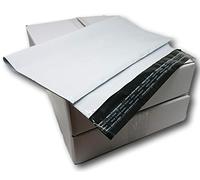 Lot de 500 Enveloppes plastique blanches opaques A3 350 x 450 mm,pochettes d'expédition 35x45 cm 60 microns. Enveloppe fine 22g, légère, solide, inviolable et imperméable.