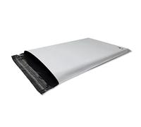 Lot de 500 Enveloppes plastique blanches opaques A4 250 x 350 mm,pochettes d'expédition 25 x 35 cm 60 microns. Enveloppe fine 13g, légère, solide, inviolable et imperméable 25x35 cm.