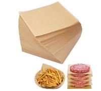 Lot de 500 feuilles de papier sulfurisé prédécoupées pour la cuisson, papier sulfurisé pour la cuisson au levain (20 x 20 cm)