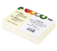 Lot de 500 fiches à carreaux pour CROCO DIN A8 Jaune 190 g/m²
