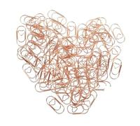 Lot de 500 mini trombones en métal en forme d'amour pour documents de bureau, livres