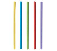Lot de 500 pailles en papier - Diamètre : 8 mm - 25 cm - Couleurs assorties