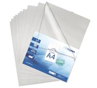 Lot de 500 pochettes coin A4 transparentes incolores grainées 90 microns, chemises plastiques en L haute résistance avec encoche ouverture facile pour classement et présentation de documents