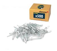 Lot de 500 - Rivet pop aveugle tête plate aluminium/acier 4x12 mm