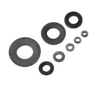 Lot de 500 rondelles en nylon noir M2-M10 Joints plats pour vis écrous isolation voiture électrique électroménagers boîte en plastique