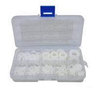 Lot de 500 rondelles en nylon pour rondelles plates M2-M10 blanches en plastique isolant pour industrie, électronique, automobile, réparation