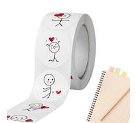 Lot de 500 rouleaux d'autocollants - Autocollants de récompense de dessin animé, étiquettes d'entraînement motivantes pour les activités d'apprentissage en es | rouleaux
