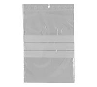 lot de 500 sachets zip160 x 220 mm avec zone d'écriture- 3 bandes blanches pour écrire sur la pochette- sachet 16x22 cm marque UNIVERS GRAPHIQUE - FACTURE AVEC TVA