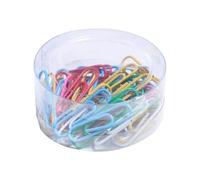 Lot de 500 trombones en métal colorés pour reliure de bureau ou d'école