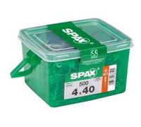 Lot de 500 vis acier tête fraisée torx SPAX, Diam.4 mm x L.40 mm G