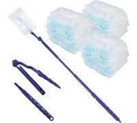 Lot de 51 Swiffer Dust Magnet à usage unique, bleu, avec 1 manche amovible et des chiffons double face pour les tâches ménagères quotidiennes