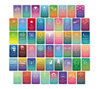 Lot de 52 cartes d'affirmations positives pour la méditation et les soins personnels, 9,7 x 6 cm