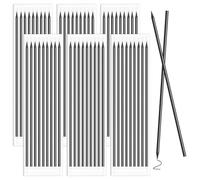 Lot de 54 mines de crayon de 2,8 mm - Noir - Pour crayon de charpentier - Mines de rechange étanches Pica Dry - Marqueur solide à trous profonds