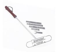 Lot de 55 lettres de l'alphabet pour marquage de viande personnalisé pour marques de barbecue sur mât de bœuf et poulet 27 cm