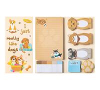 Lot De 550 Feuilles De Notes Autocollantes En Forme De Chien Mignon-Bloc-Notes Autocollantes Fantaisie Pour Enfants,Maison,Bureau,Fournitures Scolaires,Marque-Page,Cadeau Pour Enseignants