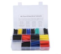 Lot de 580 gaines thermorétractables avec colle, étanches, rapport 3:1 | Assortiment de 280 pièces, ignifuge, haute résistance à la traction, idéal pour les installations électriques, design robuste