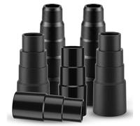 Lot de 6 adaptateurs universels pour aspirateur, noir, PVC | Adaptateur pour aspirateur Kärcher Parkside Bosch Makita Festool Eibenstock