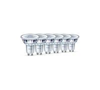 Lot de 6 Ampoules LED Spot Culot GU10, 4,6W équivalent 50W, Blanc Chaud 2700K, Finition Verre