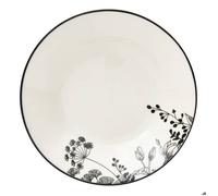 Lot de 6 Assiette creuse white floral D20cm blanc - Atmosphera Créateur d'intérieur