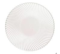Lot de 6 Assiette dessert Odyssee transparent D20,5xH1,8cm - Atmosphera Créateur d'intérieur
