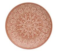 Lot de 6 Assiette plate Ines D27cm terracotta - Atmosphera Créateur d'intérieur