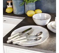 Lot de 6 assiettes Biarré blanc H/Ø env. 2.5/26.5 cm