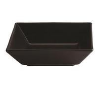 lot de 6 assiettes carrees noires kuro porcelaine l175 x lg175 x h50 mm G