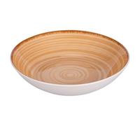 Lot de 6 assiettes creuses en porcelaine, Baita Chocolate