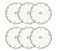 Lot de 6 Assiettes Creuses Lisière 22cm Vert