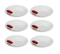 Lot de 6 assiettes creuses ""Osara"" - Blanc - D 22 cm