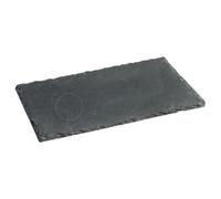 Lot de 6 Assiettes en Ardoise Naturelle 22 x 14 cm - Plateaux de Présentation Rectangulaires pour Tapas, Apéritifs, Desserts et Dressage de Table - Service Élégant pour Maison et Restaurant