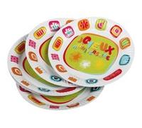 Lot de 6 Assiettes en Carton Anniversaire 23cm Blanc
