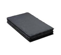 SG Secret de Gourmet Lot de 6 assiettes en ardoise 18 x 30 cm