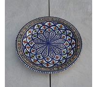 Lot de 6 assiettes plates Bakir bleu - D 24 cm