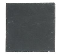 Lot de 6 Assiettes Plates Carrées Ardoise 25cm Gris