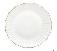 Lot de 6 assiettes plates Daphné ronde D.27cm blanc - Atmosphera Créateur d'intérieur