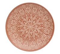 Lot de 6 Assiette plate Ines D27cm terracotta - Atmosphera Créateur d'intérieur