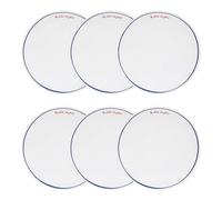 Lot de 6 assiettes plates Fra ronde D.27cm bleu - Atmosphera Créateur d'intérieur
