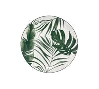 Lot de 6 Assiettes Plates ""Palme"" 26cm Vert