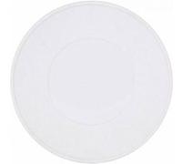 Lot de 6 assiettes plates SOFI rondes, plat à services à pâtes desserts en porcelaine blanc - diamètre 32 x hauteur 3,5 cm