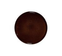 Lot de 6 Assiettes Plates "Ysia" 26cm Marron